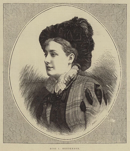 Miss L Henderson (engraving)