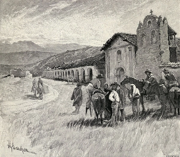 Mission Santa Ynez or Ines, Solvang, California, from The Century Illustrated