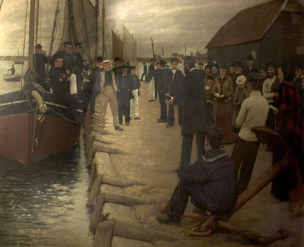 A Mission to Seamen, 1891 (oil on canvas)
