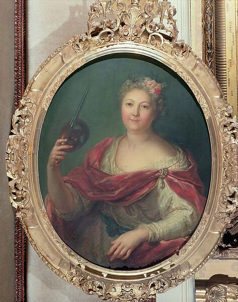 Mlle Desmares as Thalia, Muse of Comedy, c. 1720 (oil on canvas)