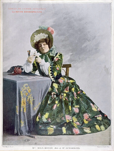 Mlle Mily-Meyer in the role of Mlle Le Normand, 1899 (typogravure)