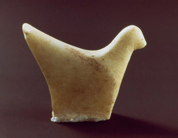 Model of a bird, early Cycladic, c. 2800-2300 BC (marble)