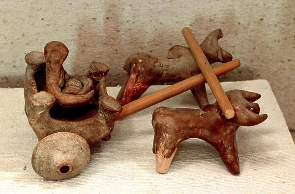 Model of a Chariot with Ox, Mohenjo-daro, c. 2400 BC (terracotta)
