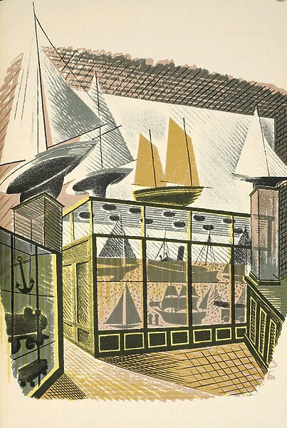 Model Ships and Trains, illustration from High Street by J. M