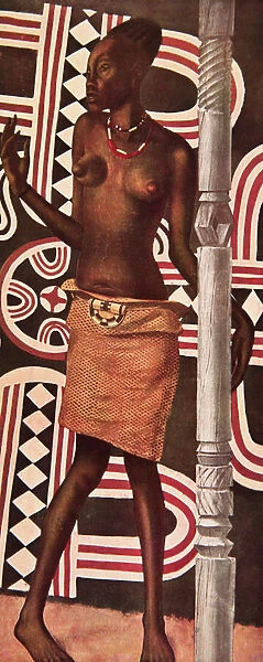 Molende, la Mangbetou, from Dessins et Peintures d Afrique