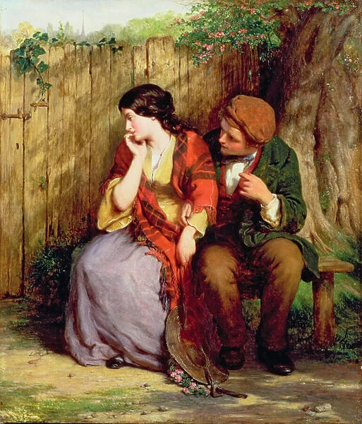 Moment of Suspense, 1861 (oil on panel)