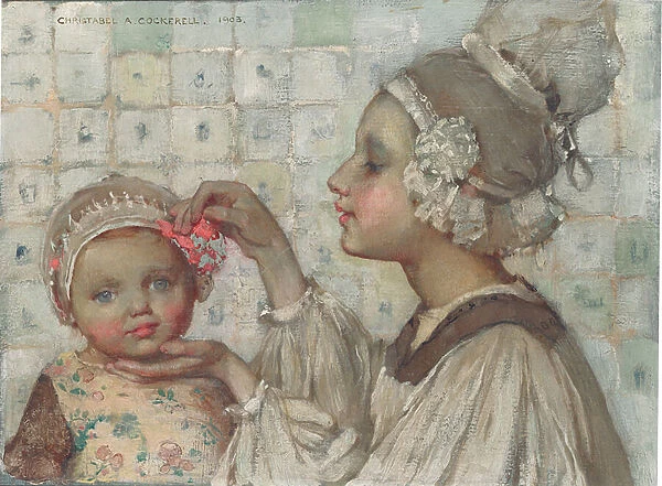 A Momentous Question, 1903 (oil on panel)