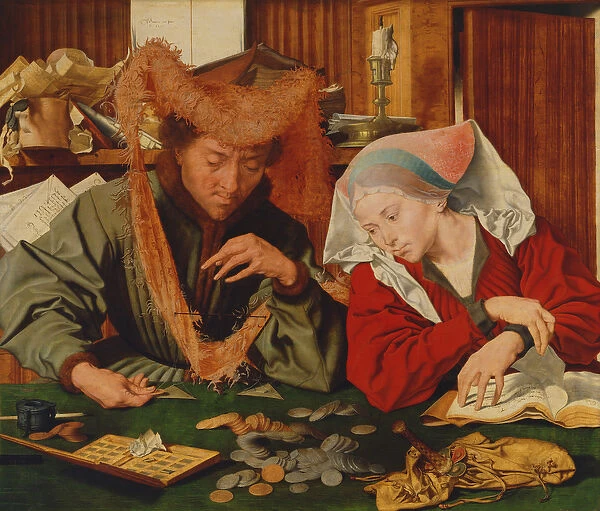 The Money Changer and his Wife, 1539 (oil on panel)