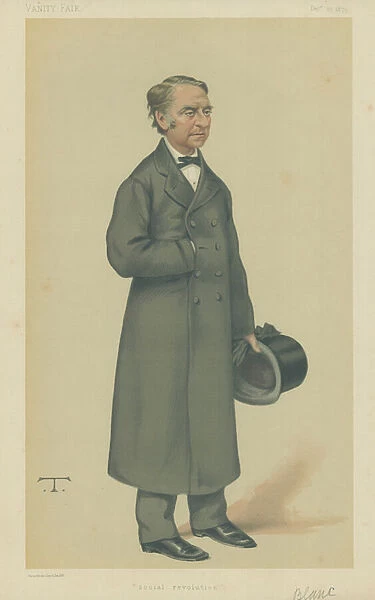 Monsieur Louis Jean Joseph Charles Blanc (colour litho)