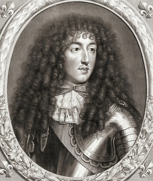Monsieur Philippe I, Duke of Orleans. Portrait. (print)