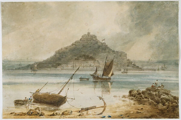 Mont St Michel, 1802 (w  /  c on paper)