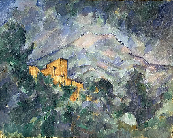Montagne Sainte-Victoire and the Black Chateau, 1904-06 (oil on canvas)