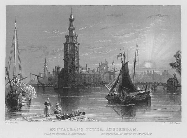 Montalbans Tower, Amsterdam (engraving)