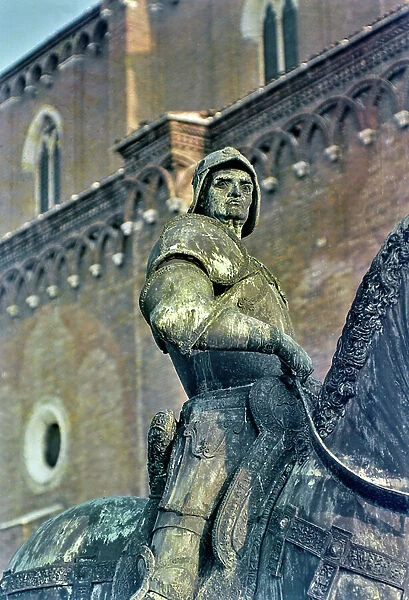 Monument of Bartolomeo Colleoni by Andrea del Verrocchio (1435-88), Campo San Giovanni e Paolo, Venice (photo)