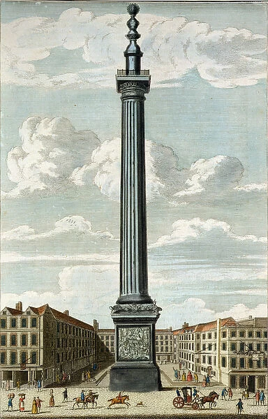 The Monument, engraved by William Henry Toms (c. 1700-50) (engraving)