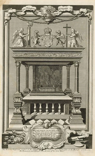The monument of King Edward VI (engraving)