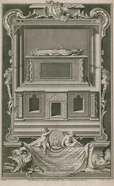 The monument of King Henry III (engraving)