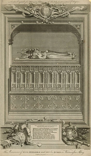 The monument of King Richard II and Ann his Queen (engraving)