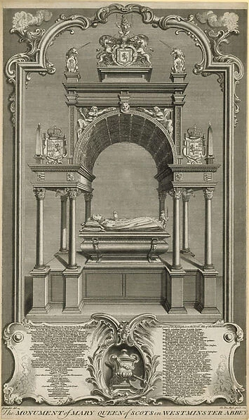 The monument of Mary Queen of Scots (engraving)