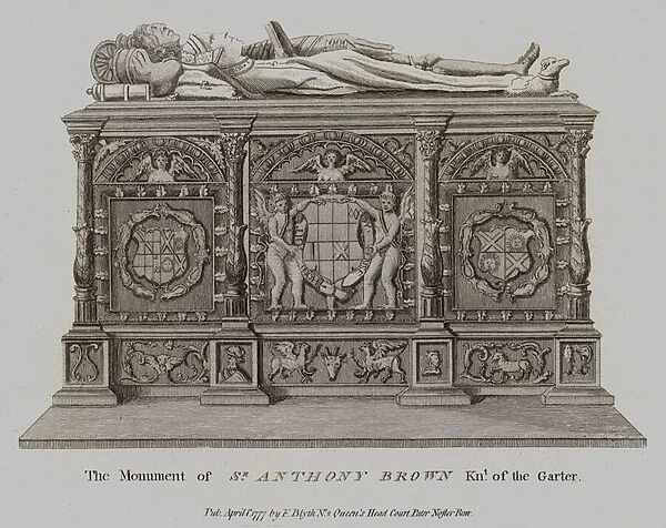 The Monument of Sir Anthony Brown Knight of the Garter (engraving)
