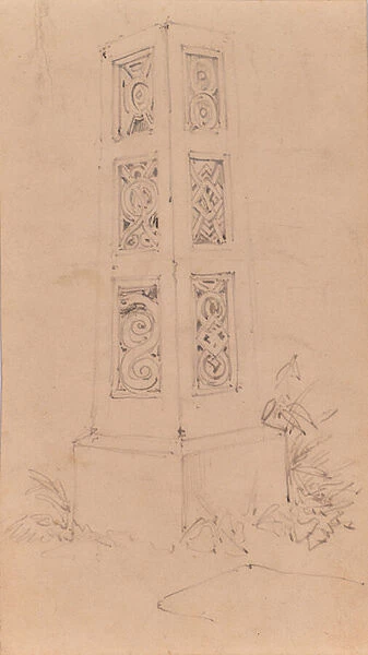 Monument sketch, 1810-65 (Pencil)