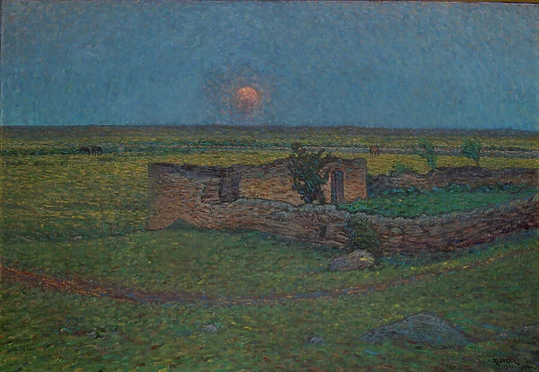 Moon Rising on -land, 1904 (oil on canvas)