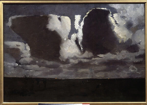 Moonlight. Painting by George Hendrick (Hendrik) Breitner (1857-1923) ec. hol, 1887