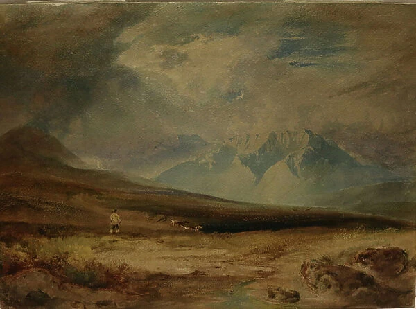 A Moorland, date unknown (watercolour on paper)