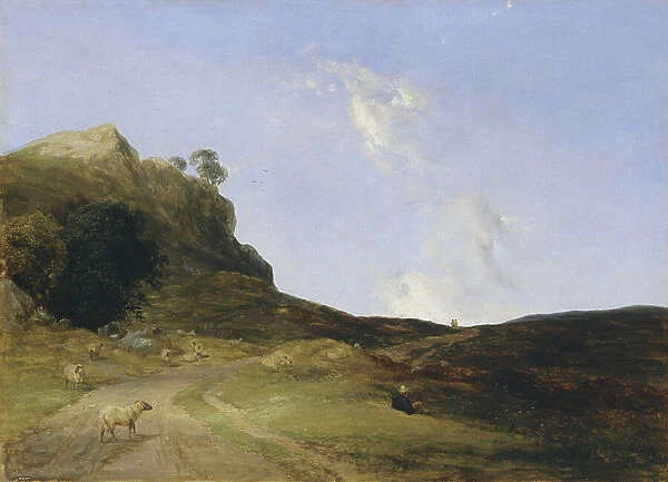 Moorland Landscape, 1840 (oil on canvas)