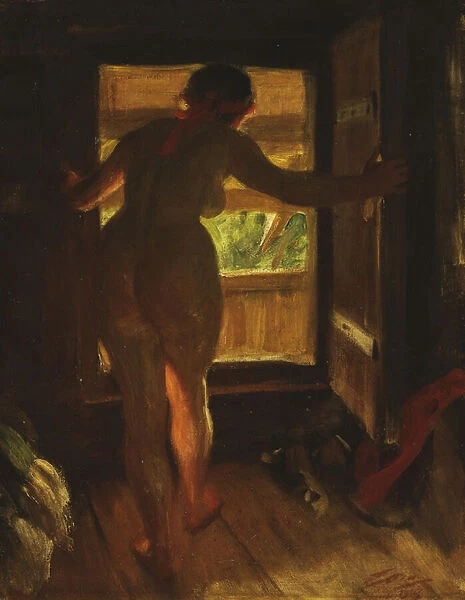 Mora Girl at an Open Door, 1903 (oil on canvas)