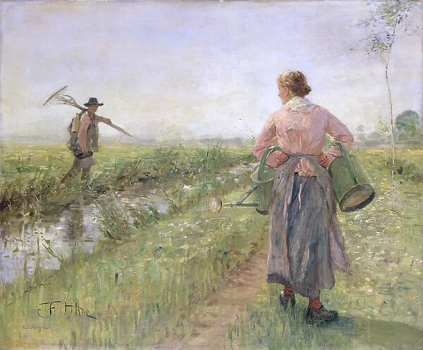In the Morning, 1889 (oil on canvas)