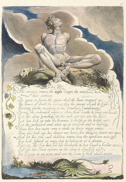 The morning comes... plate 8 from America: A Prophecy