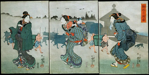 Morning Mist at Komagata (Komagata no asagiri): Amusements of the Four Seasons