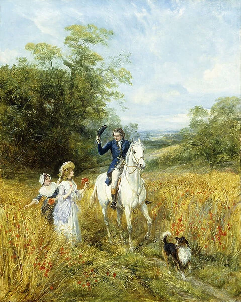 The Morning Ride, (oil on canvas)