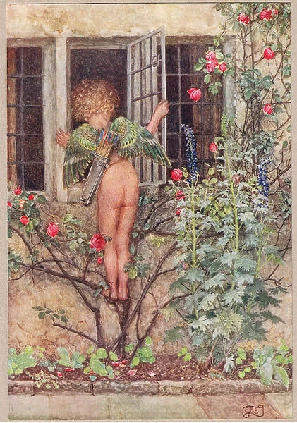 A Morning Song, illustration from The Book of Old English Songs and Ballads, published by Hodder and Stoughton, c. 1910 (colour litho)