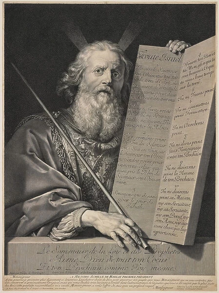 Moses Presenting the Ten Commandments, 1699