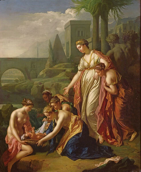 Moses Saved from the Water, 1722 (oil on panel)