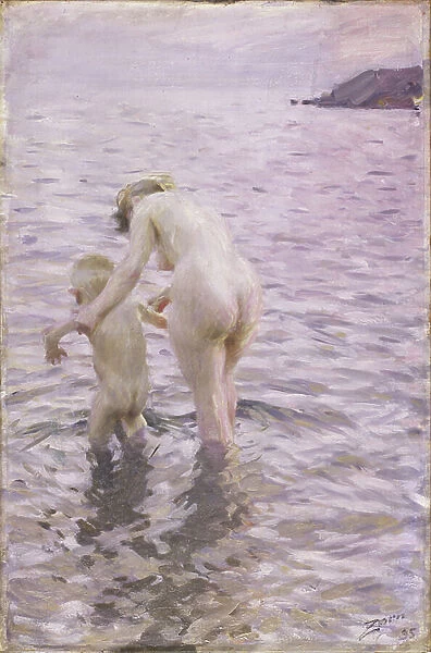 With Mother, 1895 (oil on canvas)