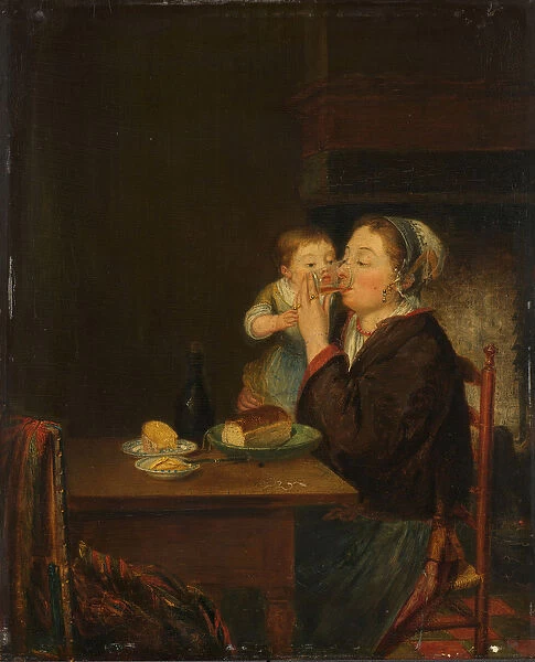 A Mother and her Child, 1794 (oil on panel)