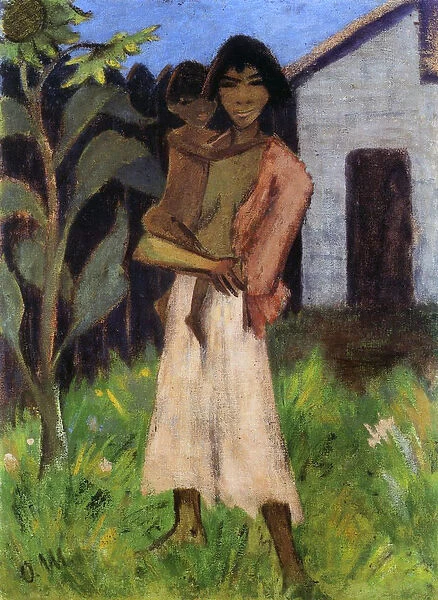 Mother and Child, 1927 (tempera on canvas)