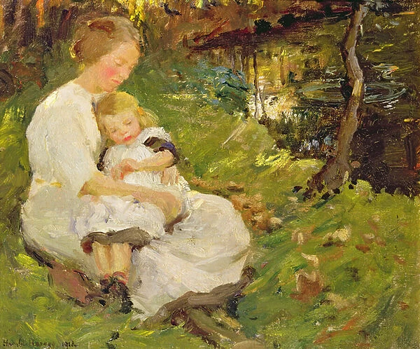 Mother and Child in a Wooded Landscape, 1913