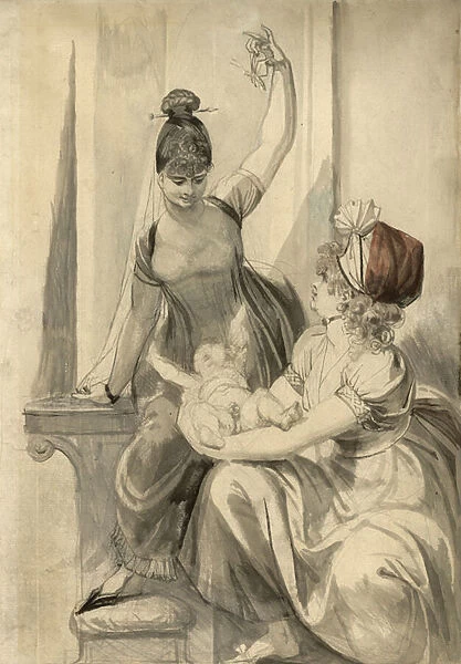 Mother and Her Family in the Country, 1806-1807 (pen, black ink