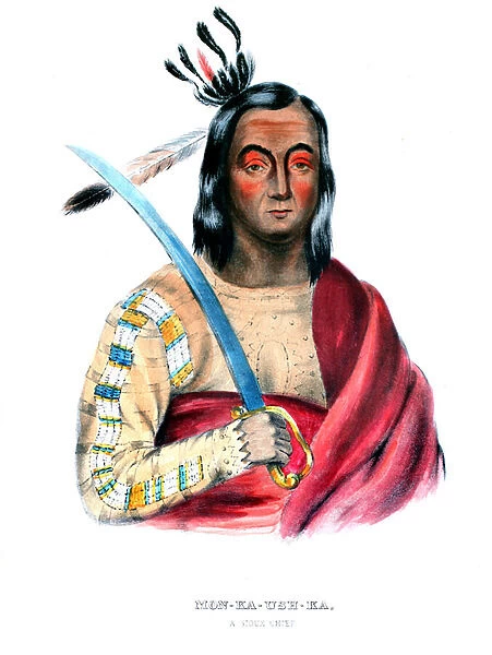 Moukaushka ( The Trembling Earth ), a Yankton Sioux chief