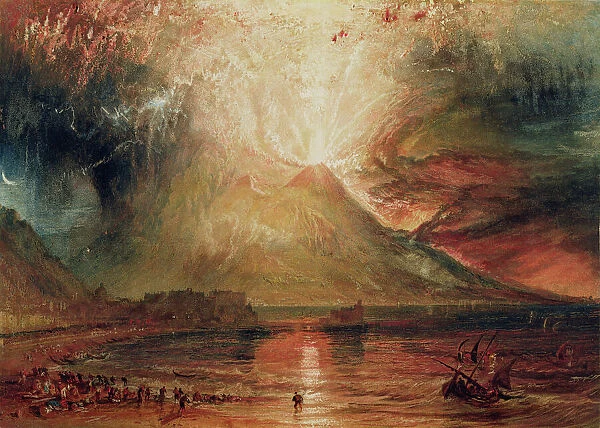 Mount Vesuvius in Eruption, 1817 (w / c on paper)