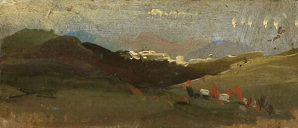 Mountain Landscape (oil on laminate cardboard)