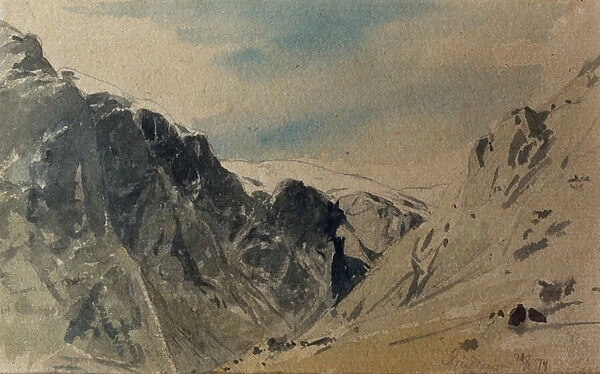 Mountain Sketches, 1874 (w  /  c on paper)