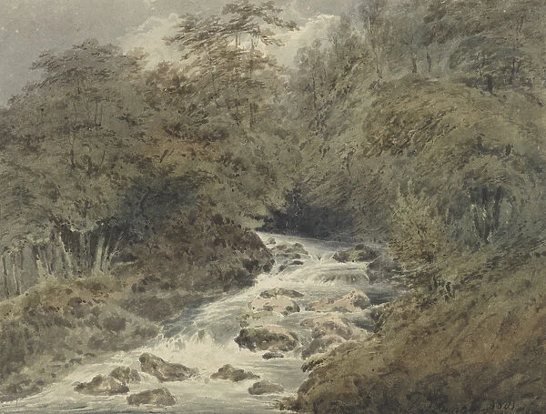 A Mountain Stream, 1801 (w  /  c over graphite on paper)