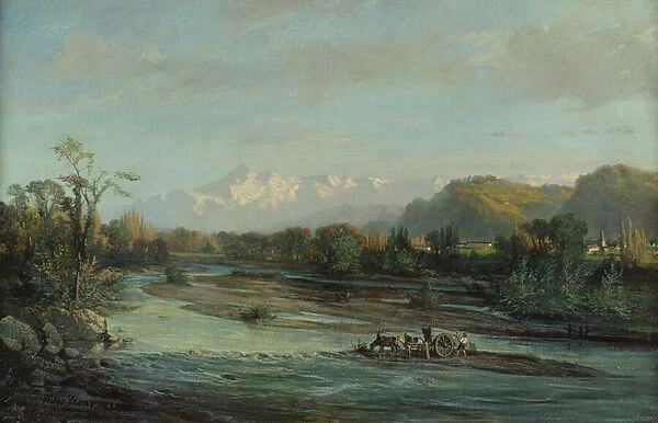 The Mountain Stream and the Pic du Midi, Bigorre, 1882 (oil on canvas)