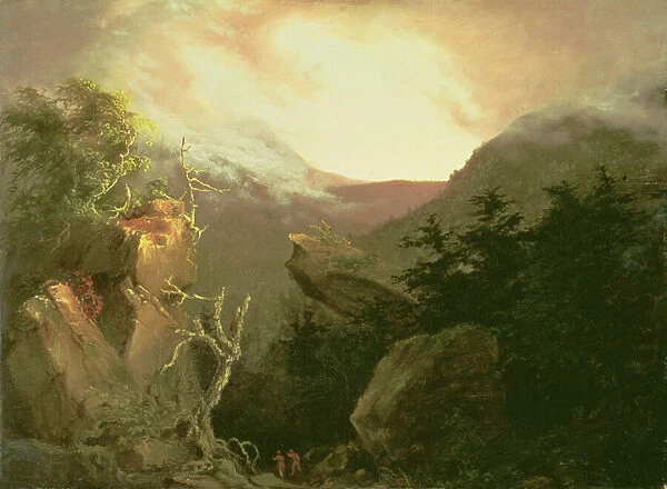Mountain Sunrise, 1826 (oil on panel)