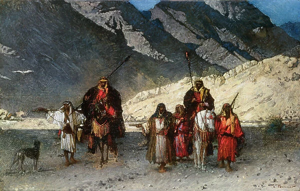 In the Mountains, 1870s (oil on canvas)